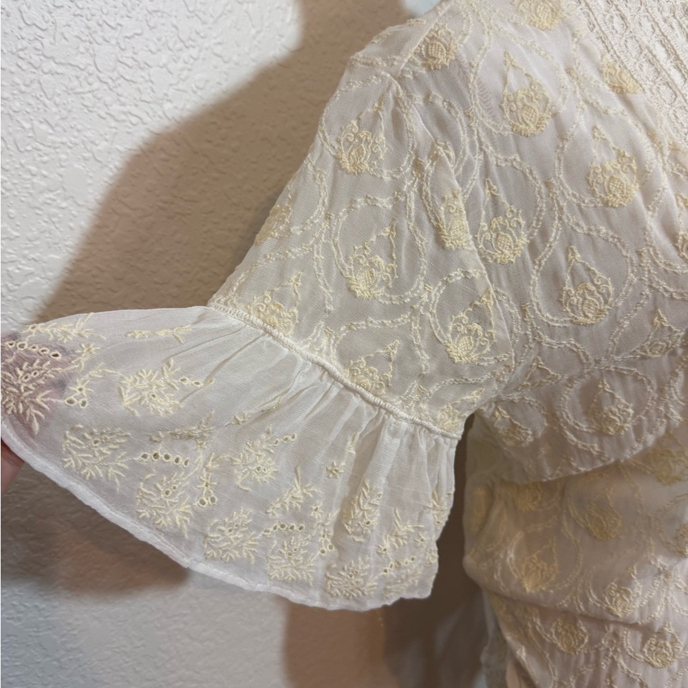 Anthropologie White Lace Swim Cover-Up - Picture 3 of 8
